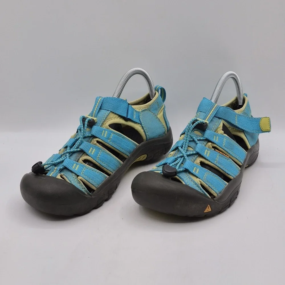 Keen Newport H2 Sandals Mens Size 6 Blue Closed Toe Water‎ Hiking Toe Cap Aqua